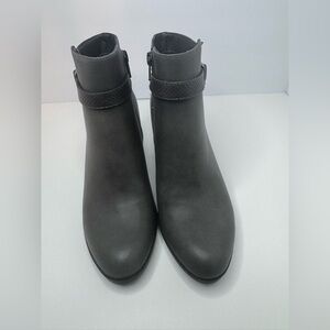 Laura Ashley Hitchen Grey Vegan Leather Ankle Boots Size 6M